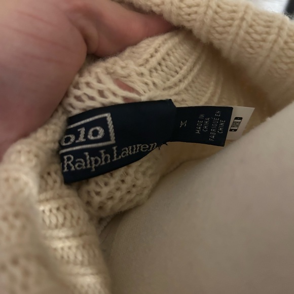 Ralph Lauren Polo Vintage Cable Knit Turtleneck - Picture 4 of 5